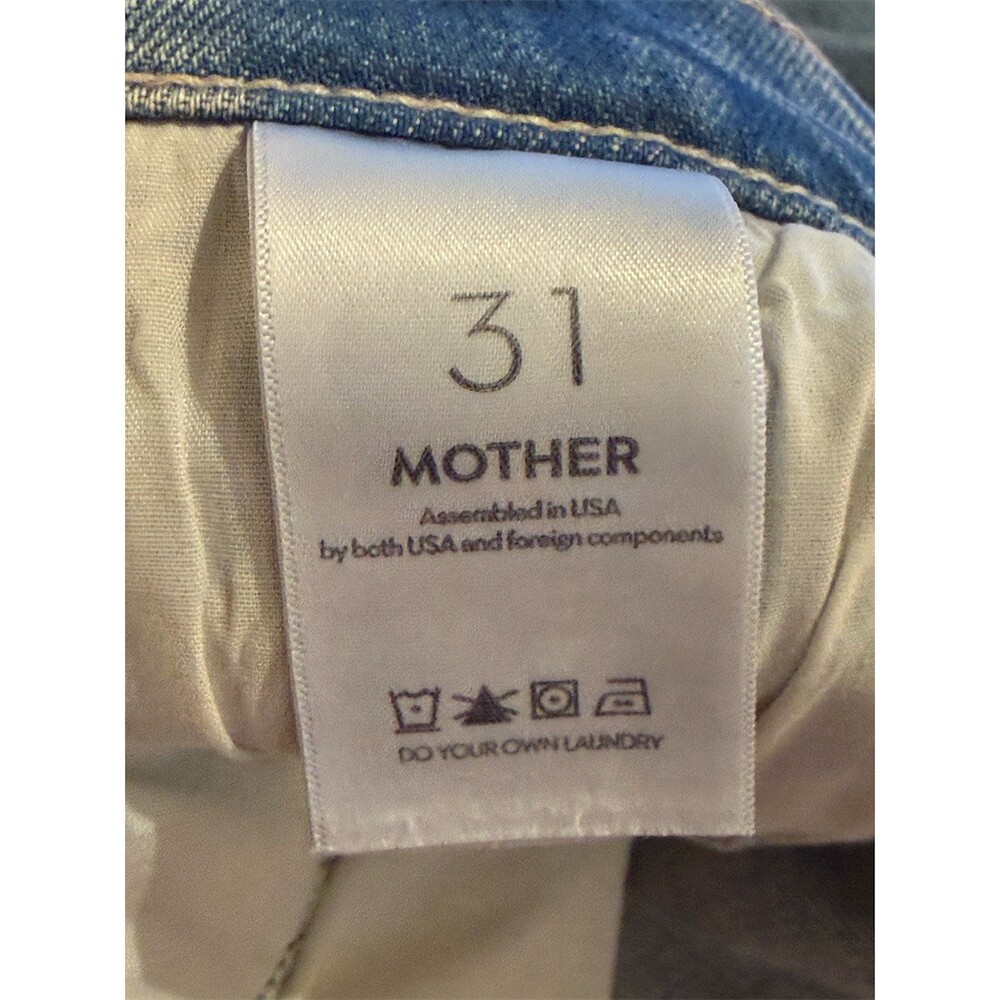 MOTHER Superior The Ditcher Jean Womens Size 31 Light Wash Blue Straight - Picture 12 of 15